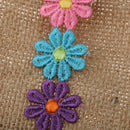 Vintage Rustic Flowers Pouch Gift Bags Wedding Favor Pack of 12pcs
