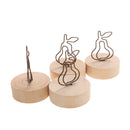 Pack of 10 Lovely Pear Design Photo/Memo/Note Clip Stand Table Menu Card Holder