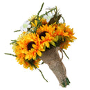 Bridal Bridesmaid Flower Girl Sunflower Bouquet Rustic Wedding Decoration