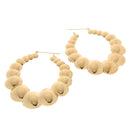Women Big Round Hoop Dangle Earrings Engagement Chic Chunky Earrings