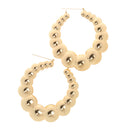 Women Big Round Hoop Dangle Earrings Engagement Chic Chunky Earrings
