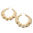 Women Big Round Hoop Dangle Earrings Engagement Chic Chunky Earrings