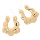 1 Pair Gold Big Hoop Large Circle Earrings Women Lady Statement Earrings