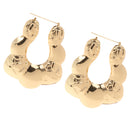 1 Pair Gold Big Hoop Large Circle Earrings Women Lady Statement Earrings