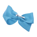 Cute Fashionable Girls Bow Hair Bobbles Clips Pins Wedding Hair Piece Head Wear Blue
