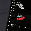 Fashion Velvet Organizer Jewelry Roll Travel Makeup Bag Neckalce Earrings Brooch Case Pouch