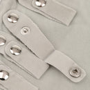 Black Grey Portable Roll Storage Bag Flannelette Necklace Holder Display