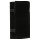 Travel Velvet Watch Roll Jewelry Display Box Black And Gray