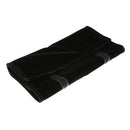 Travel Velvet Watch Roll Jewelry Display Box Black