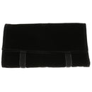 Travel Velvet Watch Roll Jewelry Display Box Black