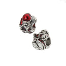 5pcs Charm Bracelet Beads Vintage Silver Xmas Santa Charm For Bracelet