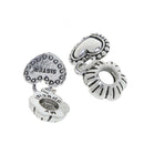 5pcs Sister Heart Love Charm Pendant For Silver Chain Charm Bracelet Necklace