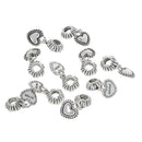 5pcs Sister Heart Love Charm Pendant For Silver Chain Charm Bracelet Necklace