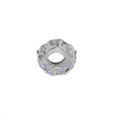 Crystal Rhinestone Charm Beads for Bracelet Necklace Jewelry Making Pack of 5