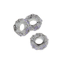 Crystal Rhinestone Charm Beads for Bracelet Necklace Jewelry Making Pack of 5