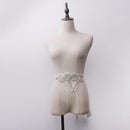 Elegant Wedding Bridal Bridesmaid Sash Belt Dress Decoration Crystal Pearl Waistband Long Satin