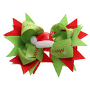 Xmas Hat Boutique Bow Ribbon Hair Bow Clips for Women Toddlers Kids Baby Girls