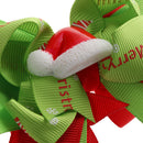 Xmas Hat Boutique Bow Ribbon Hair Bow Clips for Women Toddlers Kids Baby Girls