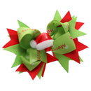 Xmas Hat Boutique Bow Ribbon Hair Bow Clips for Women Toddlers Kids Baby Girls