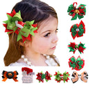 Xmas Hat Boutique Bow Ribbon Hair Bow Clips for Women Toddlers Kids Baby Girls
