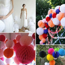 Wedding Party Suppliers Paper Honeycomb Party Decoration Ball Beige