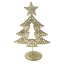 Gold Glitter Bling Christmas Tree Xmas Table Ornament Holiday New Year Decor