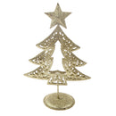 Gold Glitter Bling Christmas Tree Xmas Table Ornament Holiday New Year Decor