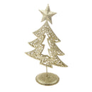 Gold Glitter Bling Christmas Tree Xmas Table Ornament Holiday New Year Decor