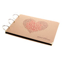 Red Rose Love Stripe DIY Photo Album Scrapbook Diary Gift Memory Love 30 Sheets 60 Pages