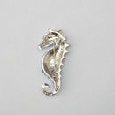 Blue Crystal Rhinestone Sea Horse Collar Brooch Pin Wedding Bridal Gift