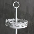 Novelty Cupcake Stand Wedding Party Supplies Cake Display Decor White 2-Tier