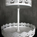 Novelty Cupcake Stand Wedding Party Supplies Cake Display Decor White 2-Tier