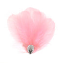 Pink Feather Headdress Fascinator Hair Clip Wedding Bridal Hair Accessory