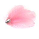 Pink Feather Headdress Fascinator Hair Clip Wedding Bridal Hair Accessory