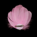 Pink Feather Headdress Fascinator Hair Clip Wedding Bridal Hair Accessory