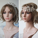 Wedding Bridal Bridesmaid Diamante Real Pearl Headband Handmade Headpiece