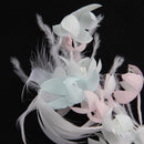 Fashion Elegent Wedding Bridal Veil with Feather Hair Clip Hair Decoration
