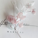 Fashion Elegent Wedding Bridal Veil with Feather Hair Clip Hair Decoration