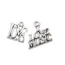 Carved English Letters Pendants DIY Charms Jewelry Special Gift Pack of 20