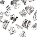 Carved English Letters Pendants DIY Charms Jewelry Special Gift Pack of 20