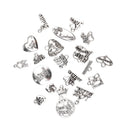 Carved English Letters Pendants DIY Charms Jewelry Special Gift Pack of 20