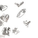 Carved English Letters Pendants DIY Charms Jewelry Special Gift Pack of 20
