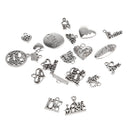 Carved English Letters Pendants DIY Charms Jewelry Special Gift Pack of 20