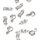 Pack of 30 Various Style Antique Silver US Dollar Symbol Pendant DIY Jewelry Making