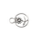 Pack of 20 Vintage Jewelry Charms Flower Pendants for DIY Jewelry Craft Xmas Gift