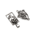 Pack of 20 Vintage Jewelry Charms Flower Pendants for DIY Jewelry Craft Xmas Gift