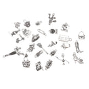 Pack of 30 Vintage Jewelry Charms Family Pendants for DIY Jewelry Craft Xmas Gift