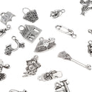 Pack of 30 Vintage Jewelry Charms Family Pendants for DIY Jewelry Craft Xmas Gift