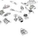 Pack of 30 Vintage Jewelry Charms Family Pendants for DIY Jewelry Craft Xmas Gift
