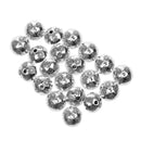 Pack of 20 Antique Silver Flower Loose Beads DIY Necklace Bracelet Jewelry Craft